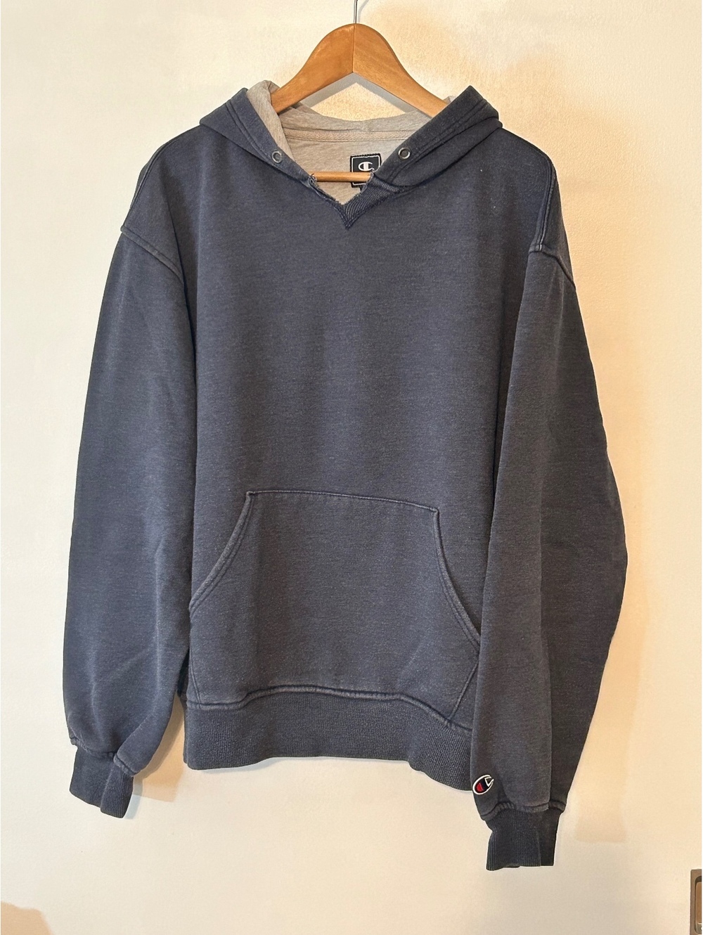 Champion Men's XL Hoodie Pullover Sweatshirt Navy Blue